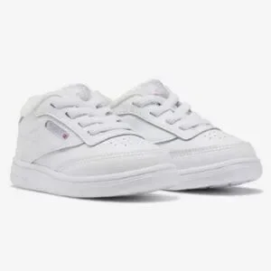Reebok Club C Sneaker All White Toddler Kids Size 9 NWT/NIB