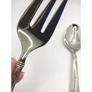 Reed & Barton Andover Pearl 3 Piece Server Hostess Set 18/10 Stainless Flatware