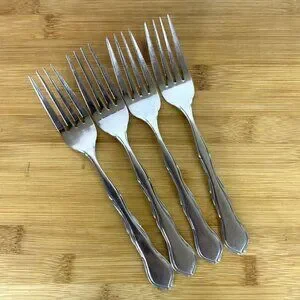 Reed & Barton Select Pompei Pompeii 4 Dinner Forks Stainless Steel Flatware