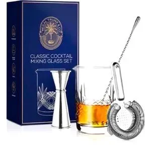 REGAL TRUNK CO Ultra Clarity 5 Piece Cocktail Mixing Glass Set