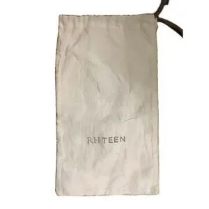 Restoration Hardware Canvas Bag Cream 11 x 18 Drawstring Gift Storage RH Teen