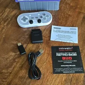 Retro-bit Legacy 16-2.4 GHz Wireless Controller V2 For SNES Switch And USB’s