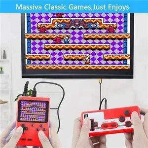 Retro Handheld 400 NES SNES Classic Games Console System Handheld Portable RED
