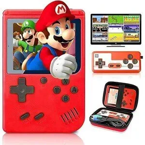 Retro Handheld 400 NES SNES Classic Games Console System Handheld Portable RED