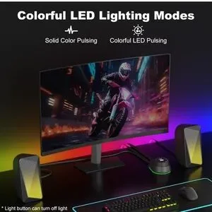 RGB LED Gaming Computer Speakers