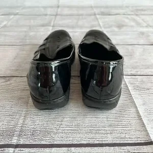 Rieker Black Cut Out Leather Wedge Size 40
