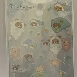 Rilakkuma Sparkly Sea Life Sticker Sheet