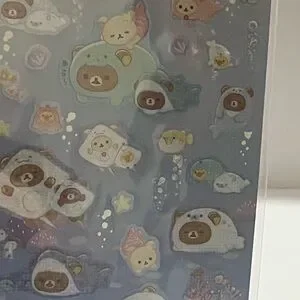 Rilakkuma Sparkly Sea Life Sticker Sheet