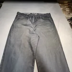 Ring Of Fire Jeans Mens 46x32 Blue Sherman Relaxed Baggy Distressed Denim