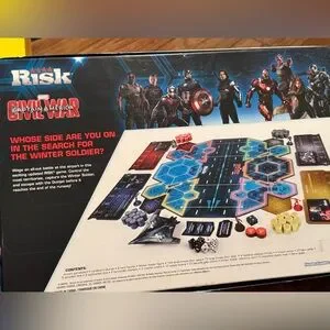 Risk Marvel Avengers Civil War Strategy Board Game Captain America Iron Man