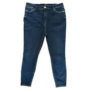 River Island Plus High Waisted Sculpt Skinny Jeans in Dark Wash Sz: 22