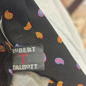 Robert Talbott Bruce Baird & Co. Vtg. 90’s Colorful Paisley Tie Mens Sz-60”L EUC