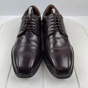 Rockport Mens Size 10 Mahogany Fair Oak Bike Toe Oxford K62536