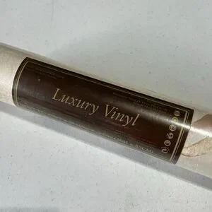 Roll Of Vtg Peach Pink Floral Calla Lily Wallpaper Luxury Vinyl 90s Pearl Sheen