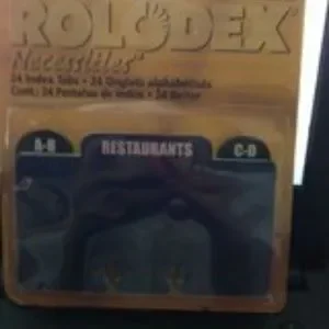 Rolodex Index Tabs Necessities Vintage New in Pac Rolodex Index Tabs Necessities Vintage New in Pac