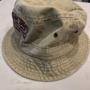 Ron Jon Surf Shop Grand Turk Bucket Hat Olive Green Embroidered Logo M/L - EUC