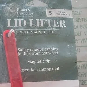 Roots & Branches Canning Lid Lifter With Magnetic Tip New