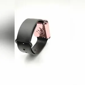 Rose Gold Smartwatch With Black Band
