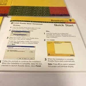 Rosetta Stone Italian Software Level 1 And 2 No Headphones