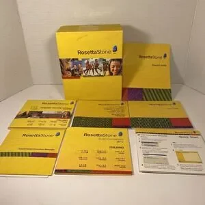 Rosetta Stone Italian Software‎ Level 1 And 2 No Headphones