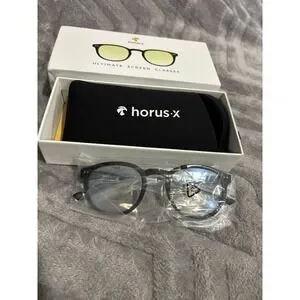 Round blue light glasses
