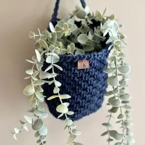 Round Hanging Hand-crocheted Minimalist Wall Storage Basket