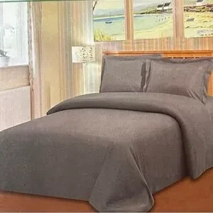 Royal Bamboo King Duvet Cover 3pc Set Nevada Gray