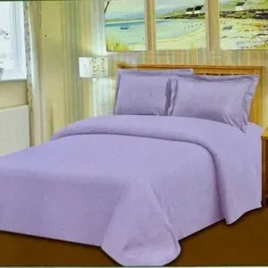 Royal Bamboo King Duvet Cover 3pc Set Purple Orchid