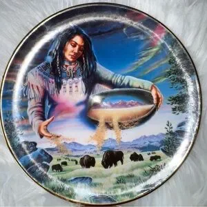 Royal Doulton "Harvest of Life” by David Penford Indian Maiden Series 1993