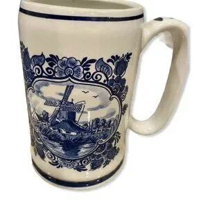 Royal Goedewaagen Gouda Holland Blue White Windmi