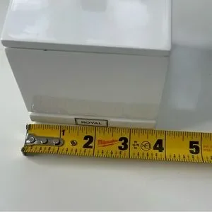 ROYAL Multi Purpose Container BATHROOM VANITY Any Room Storage WHITE With Lid