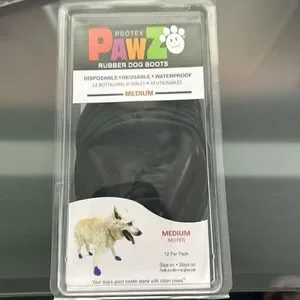 Rubber Dog Boots Size Medium