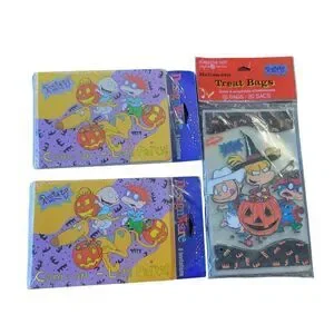 Rugrats Vintage Halloween Treat Bags And Invitations 1998 Hallmark Nickelodeon
