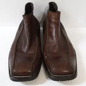Rush Gordon Rush Men Ankle Boot Leather Brown 11 Pull On Casual Y2k Office
