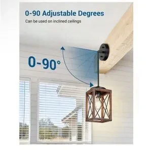 Rustic Black And Brown Pendant Light Fixtures (2) NIB