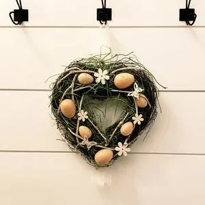 Rustic Farmhouse Easter Spring Grapevine Wreath