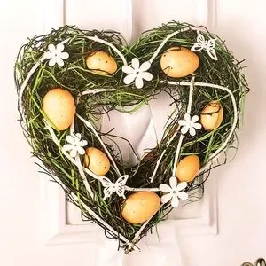 Rustic Farmhouse Easter Spring Grapevine wreath