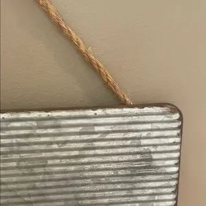 Rustic Gray Metal Wall Decor