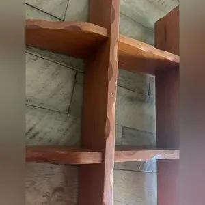 Rustic Vintage Wooden Wall Shelf