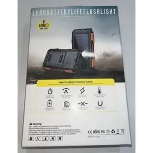 SAFE SPEED OUTDOOR PROTECTION SOLAR POWER BANK IOS Android Waterproof