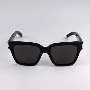 Saint Laurent New Wave SL507 001 BRAND NEW Sunglasses Black Gray Square Unisex