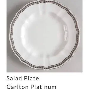 Salad Plate Carlton Platinum by ROYAL CROWN DERBY