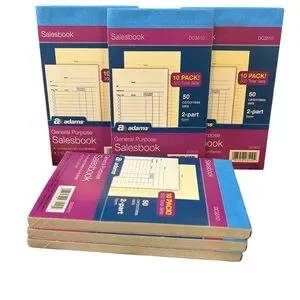 Salesbook/Receipt Book (set of 6)