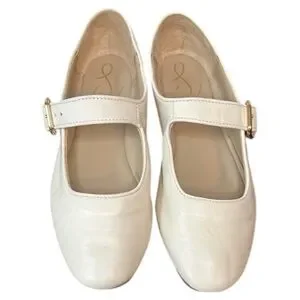 Sam Edelman Michaela Mary Jane Cream Ivory Dress Casual Shoe Size 2