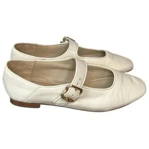Sam Edelman Michaela Mary Jane Cream Ivory Dress Casual Shoe Size 2