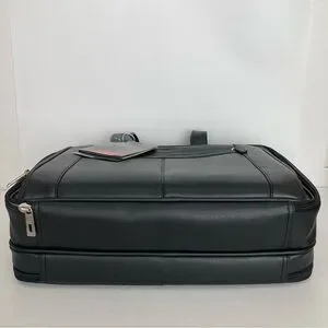 Samsonite Black Leather Checkpoint Friendly Laptop Briefcase