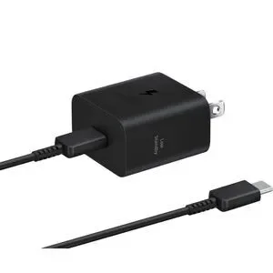 Samsung 25W Power Adapter With USB-C Cable Black Rapid Charging