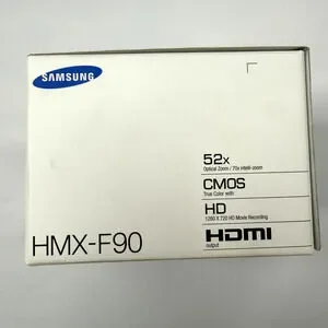Samsung Camcorder HMX-F90 HDMI Output 52x Optical Zoom HD Video Camera