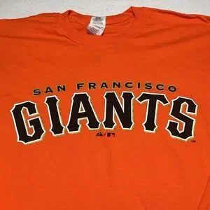 San Francisco Giants MLB Orange Long Sleeve T-Shirt Mens 2XL NWT