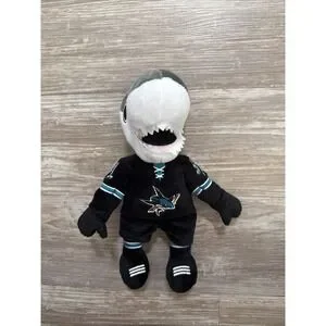 San Jose Sharks NHL Hockey SJ Sharkie Mascot 11" Plush Stuffed Animal House